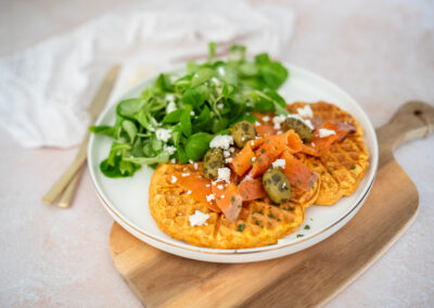 Süßkartoffel-Waffeln