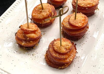 Pikante Süßkartoffel-Stapel