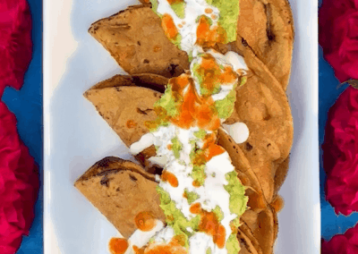 Süßkartoffel Tacos Dorados