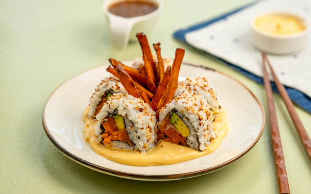 Das Süßkartoffel-Kind O’Mine Sushi-Rollen