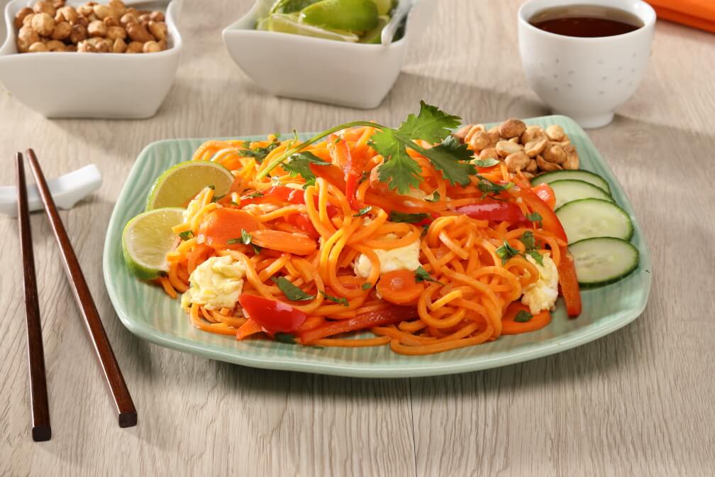 Süßkartoffel „Nudel“ Pad Thai